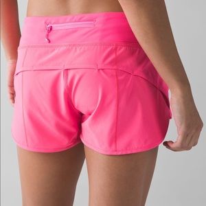 Hot pink lululemon shorts